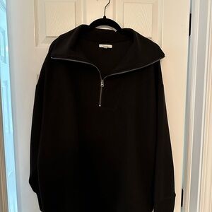 Maurices Women's Black Half-Zip Sweatshirt